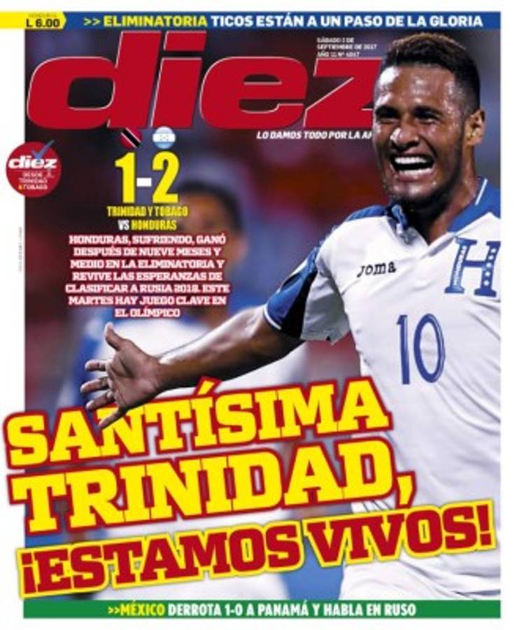 PORTADAS: Llanto en Panamá, júbilo en México, Costa Rica y Honduras