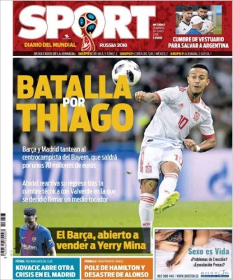 Las portadas por el mundo: La crisis de Argentina en el Mundial y el milagro alemán