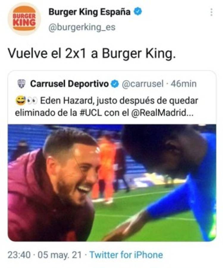 Los nuevos memes que hacen pedazos a Hazard y el Real Madrid tras ser eliminados en la Champions League