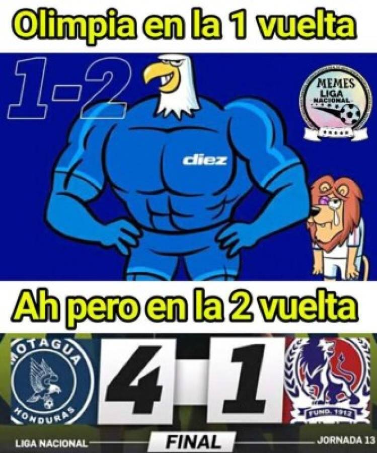 Motagua revienta con memes al Olimpia tras golearlo en Comayagua