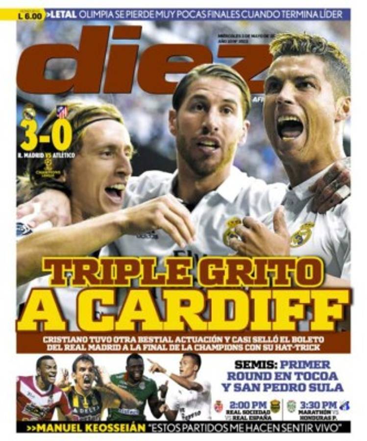 Las portadas de los diarios deportivos del mundo se rinden a los pies Cristiano Ronaldo