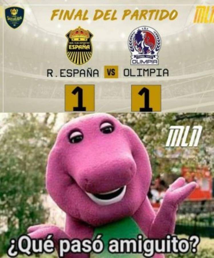 Olimpia y Motagua, protagonistas de los memes tras el inicio del torneo Apertura 2020