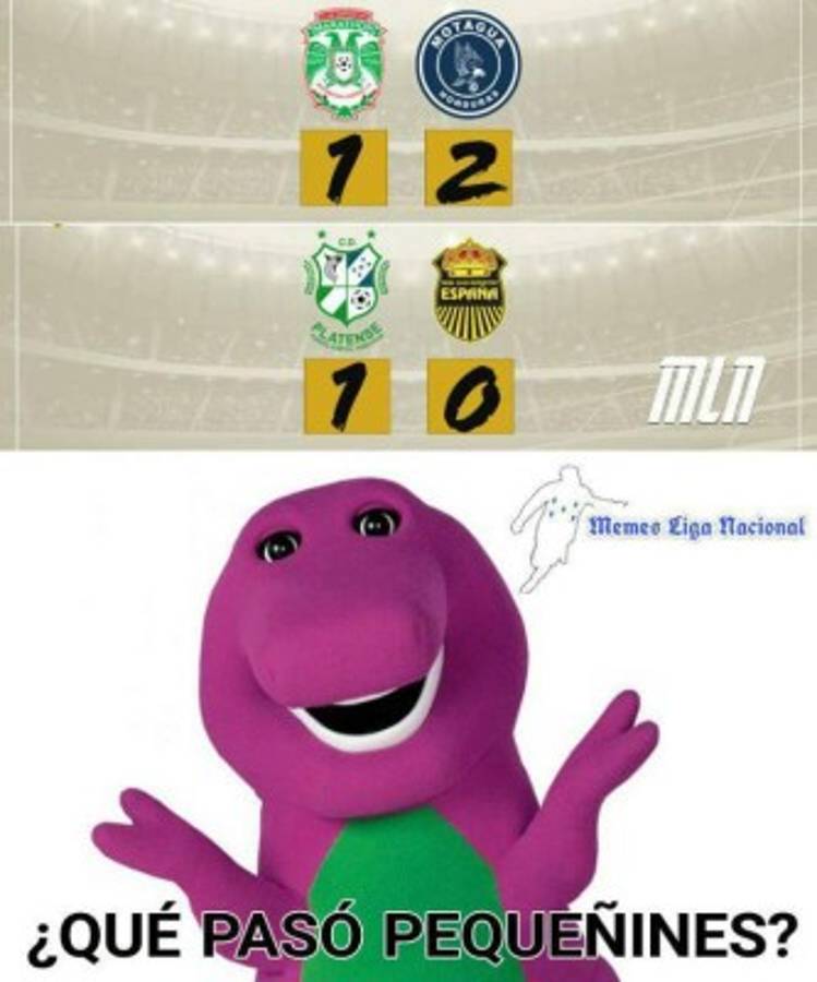 Los memes humillan a Marathón tras perder ante Motagua y Real España tampoco se salva