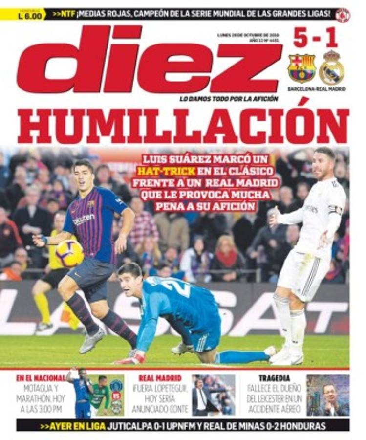 Portadas: La prensa 'atiza' al Real Madrid de Julen Lopetegui tras el clásico