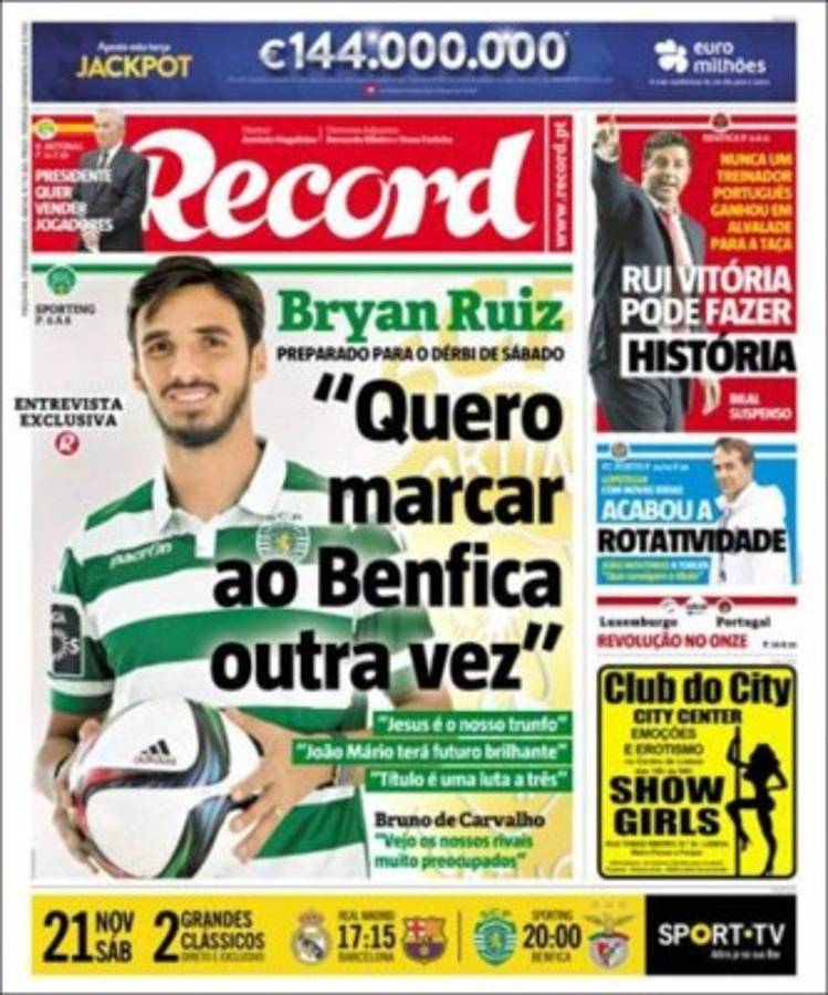 Las mejores portadas de este martes futbolero 17 de noviembre de 2015