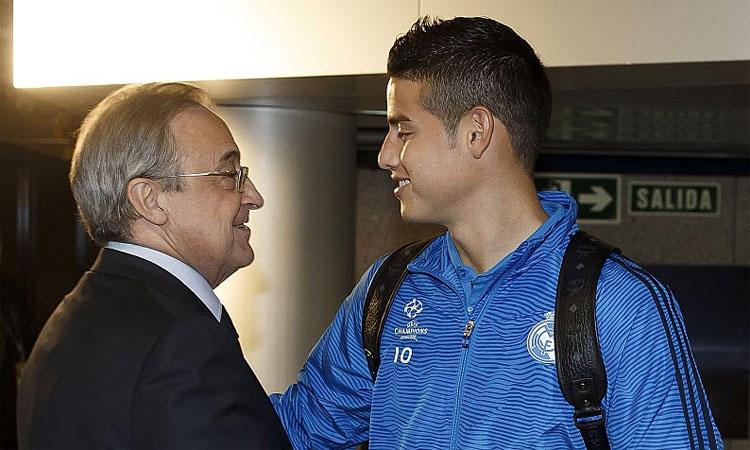 James Rodríguez aseguró que Florentino Pérez no lo dejó fichar por el Atlético de Madrid.