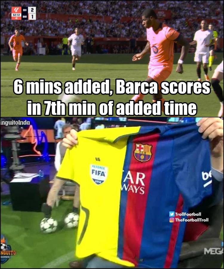 ¡Estallaron las redes! Los memes que dejó la goleada del Sevilla sobre Barcelona y no perdonan a Lewandowski