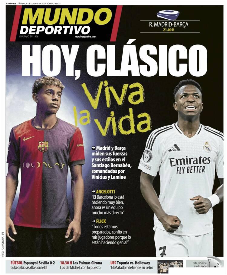 “Ganas de volver a ganarles”: la reacción de la prensa previo al Clásico Real Madrid-Barcelona en el Santiago Bernabéu