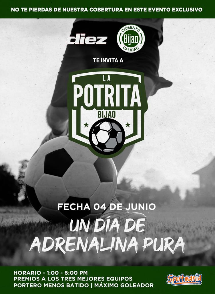 “La Potrita Bijao”, el torneo relámpago que Cementos Bijao te traen este 4 de junio