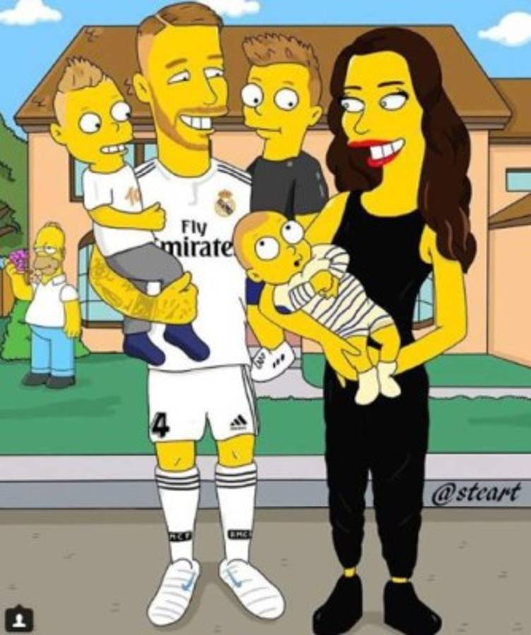 Los cracks del fútbol y sus dobles con los simpsons