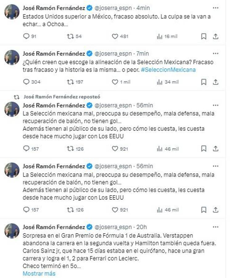 Faitelson señala los culpables: lo que dice la prensa de México luego de caer ante Estados Unidos en Liga de Naciones