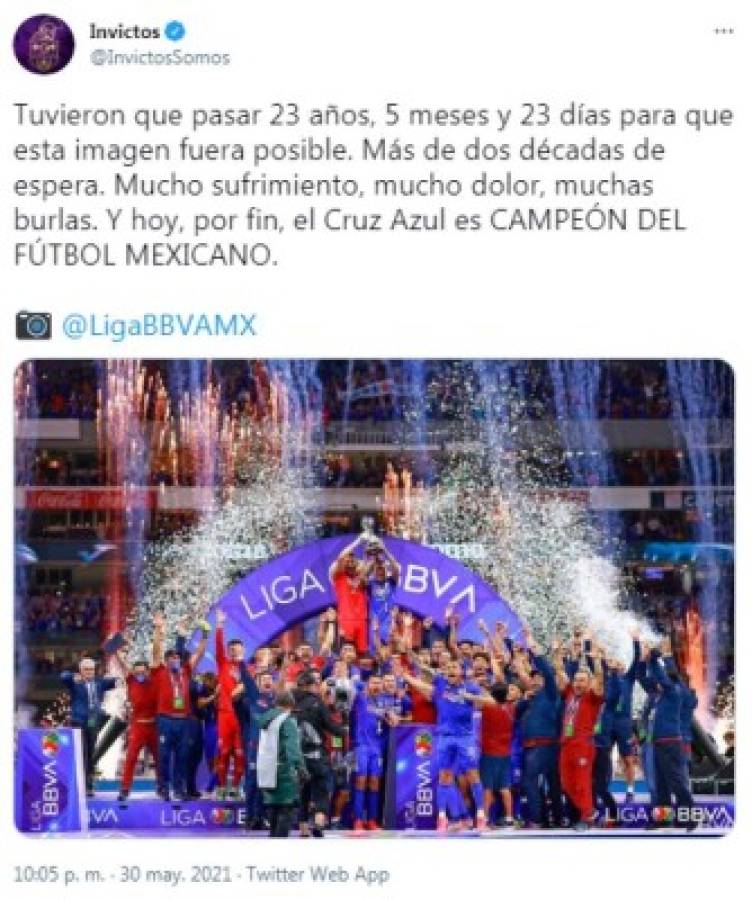 'Acabó el embrujo y AMLO se rinde': Prensa mundial tras el noveno título de Cruz Azul en la Liga MX