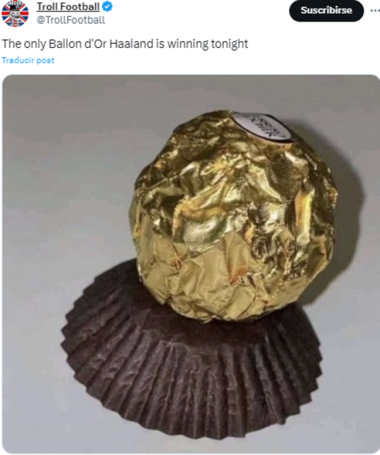 No se olvidaron de Cristiano Ronaldo: Así fueron los jocosos memes de Messi en la gala del balón de Oro 2023