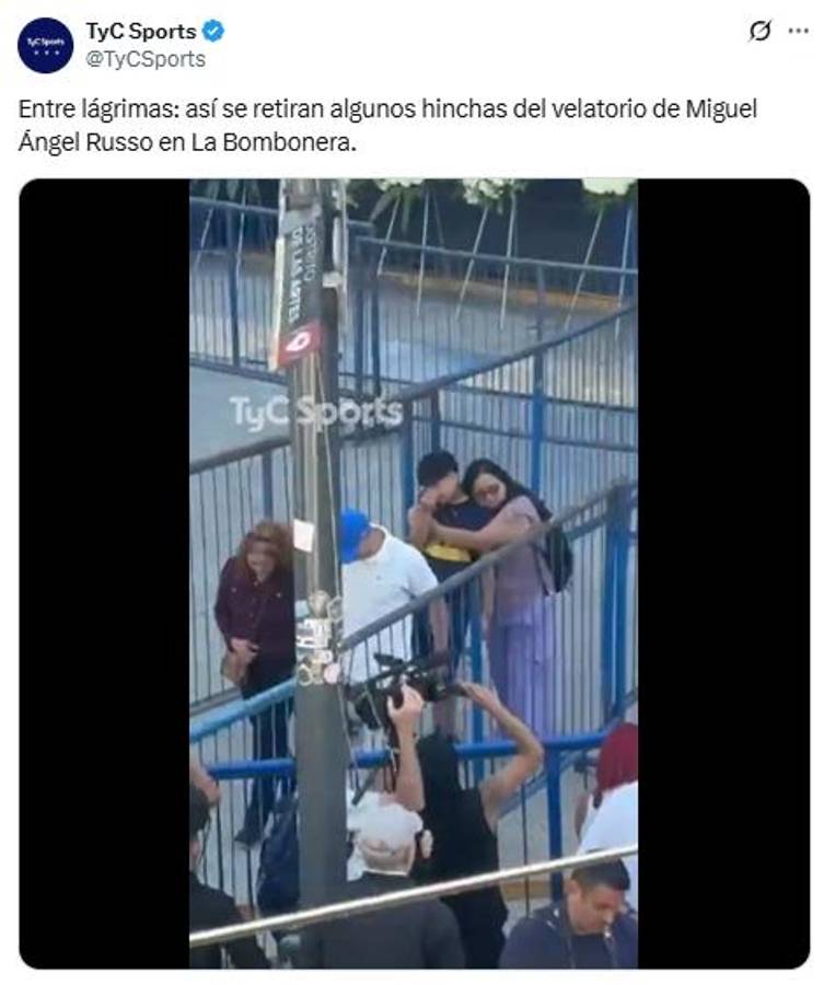 Boca Juniors abrió 'La Bombonera' para despedir a Russo: el dolor de los aficionados y el gesto de River Plate