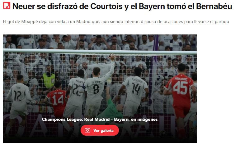 Lo que dice la prensa y la burla al Real Madrid tras caer ante Bayern: Toca remontar en Múnich