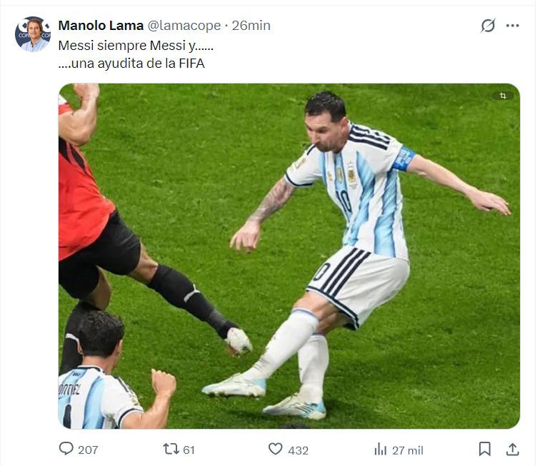 Callados todos, Ayudita: esto dicen de la épica remontada de Messi y Argentina