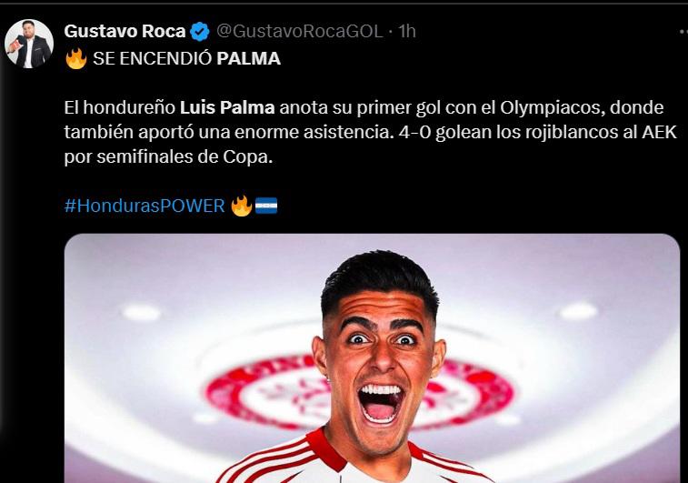 “Para nada es acomodado”, “Está de vuelta”: Prensa se rinde con el golazo de Luis Palma con Olympiacos de Grecia