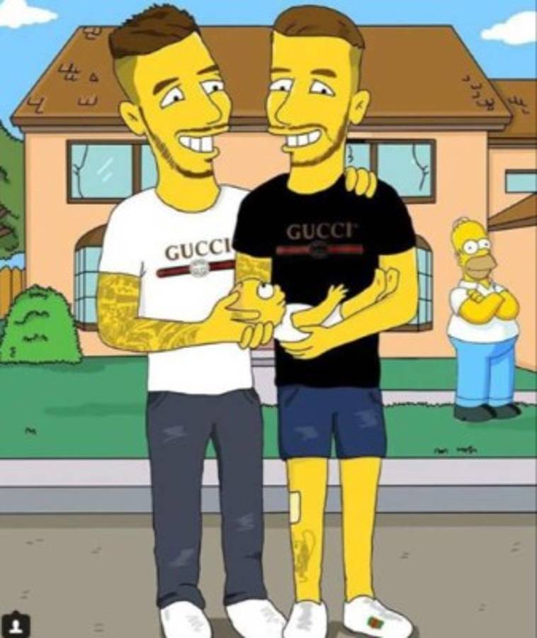 Los cracks del fútbol y sus dobles con los simpsons