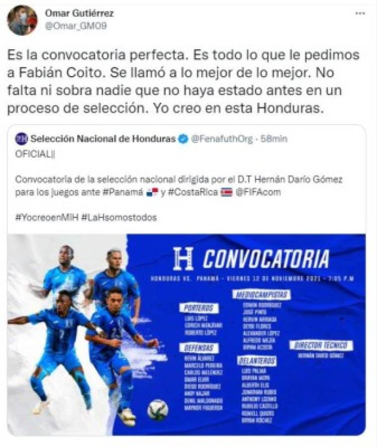Sin reproches: prensa hondureña reacciona tras convocatoria de Honduras con 'Bolillo' Gómez