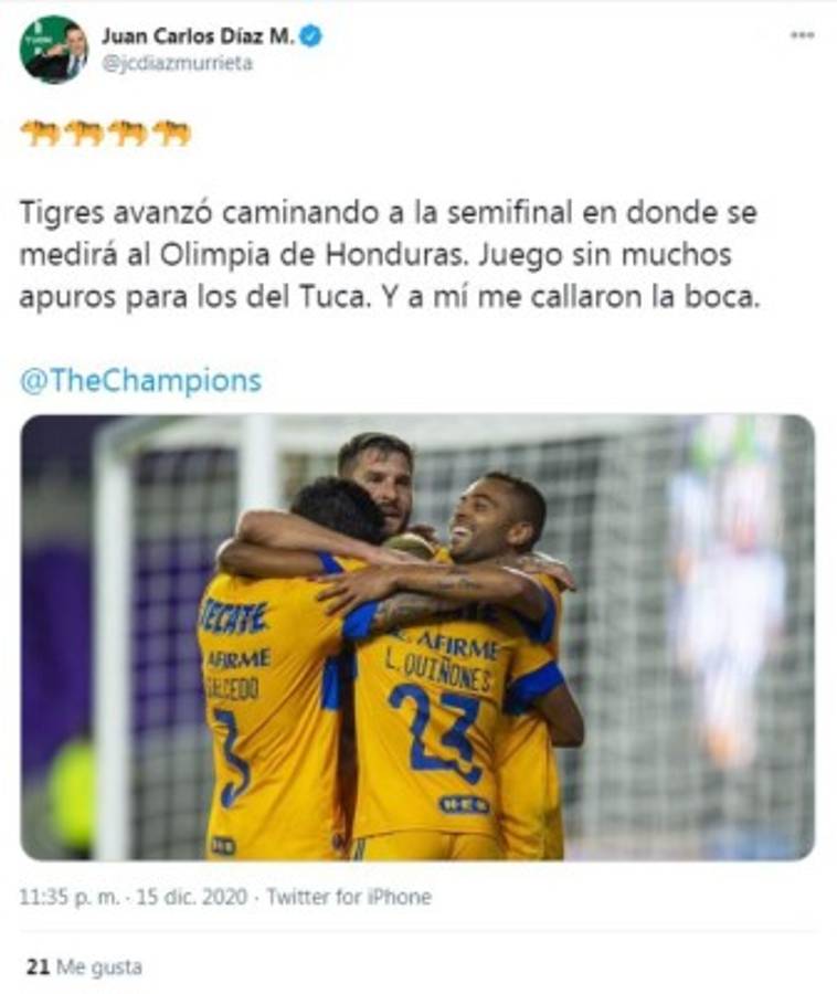 Periodistas mexicanos sobre el Tigres-Olimpia: 'No deberían de tener problemas para ganarles”