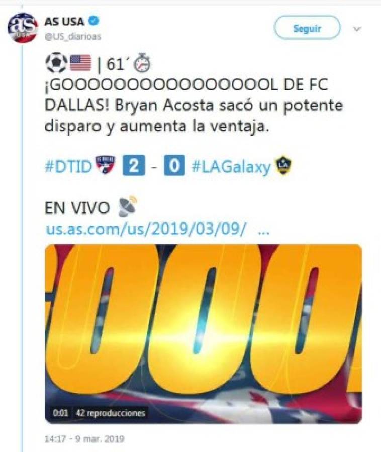 Deslumbra: Así reacciona la prensa internacional tras golazo de Bryan Acosta