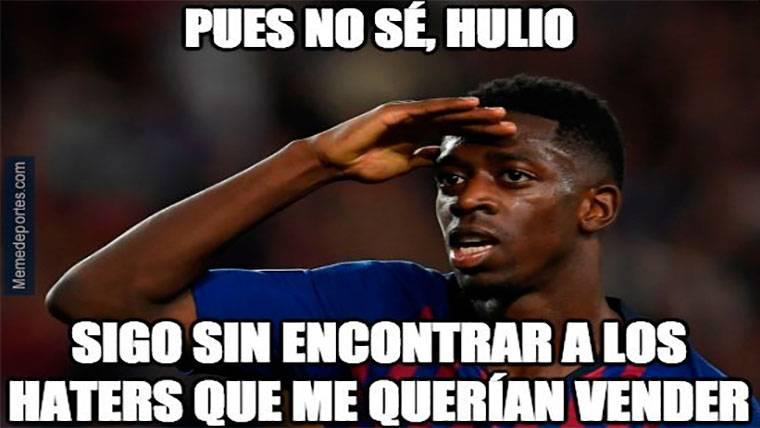 Los memes del sufrido triunfo del Barcelona ante el modesto Linares donde Dembelé es protagonista