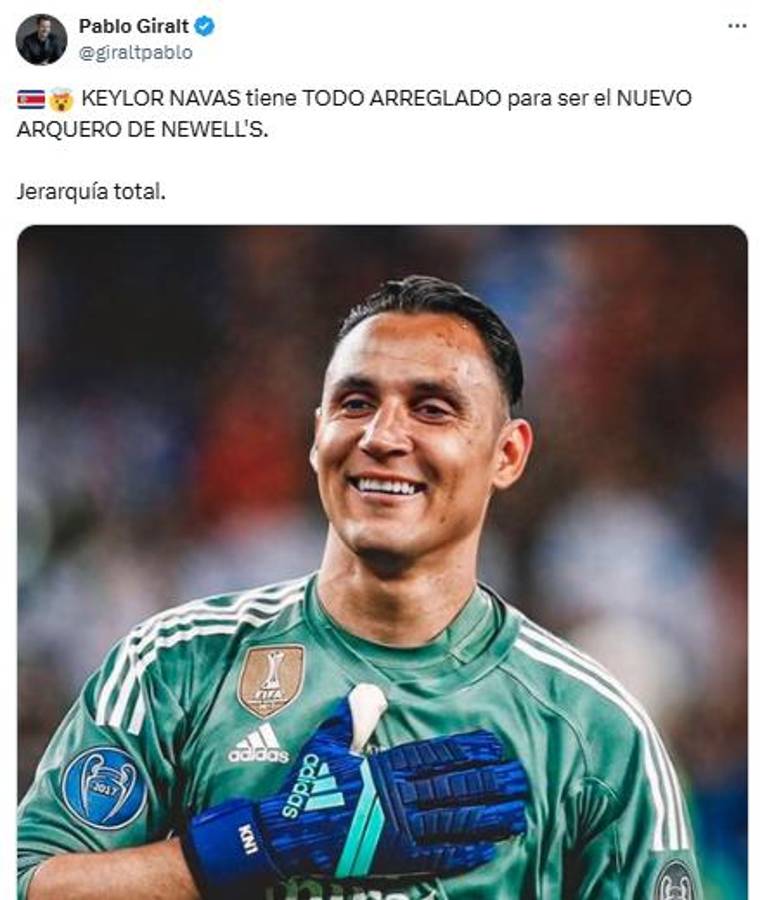 “Bombazo que sacude el mercado; leyenda”: prensa argentina reacciona con la llegada de Keylor Navas