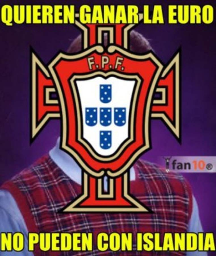 Memes: Así se burlan de Cristiano Ronaldo y Portugal tras el empate ante Islandia