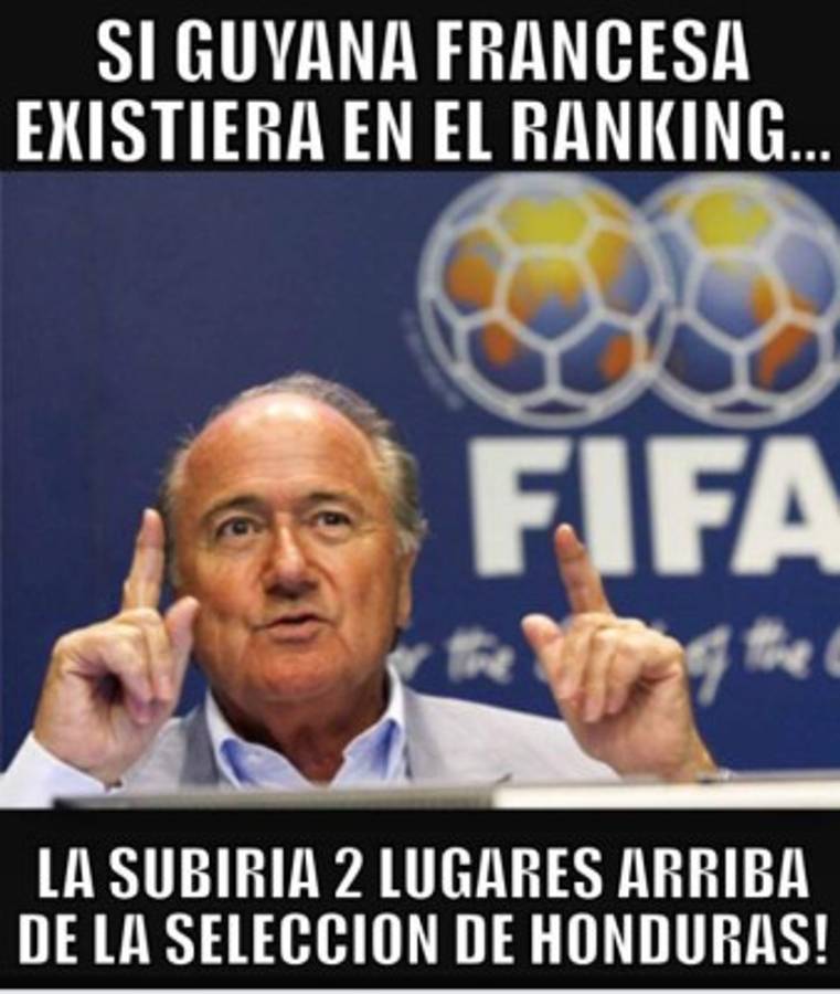 Los memes que dejó la derrota de Honduras ante Guayana Francesa