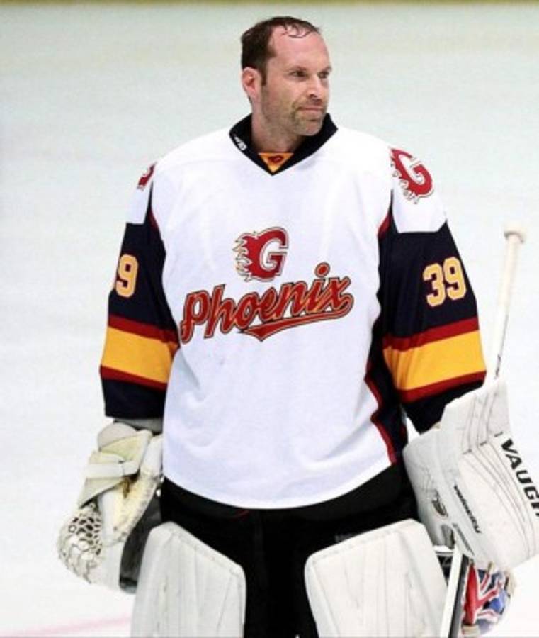 Así fue su debut: Petr Cech, de portero de fútbol a arquero de hockey sobre hielo