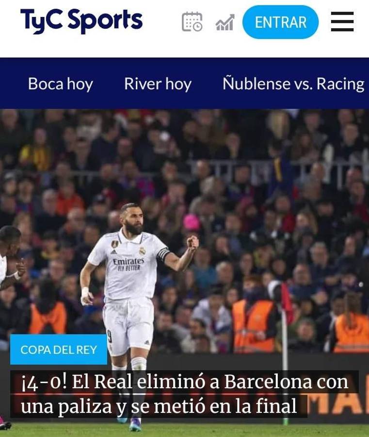 “Amargo trago en el Camp Nou”: Prensa internacional destaca al Real Madrid tras la goleada en la Copa del Rey ante Barcelona