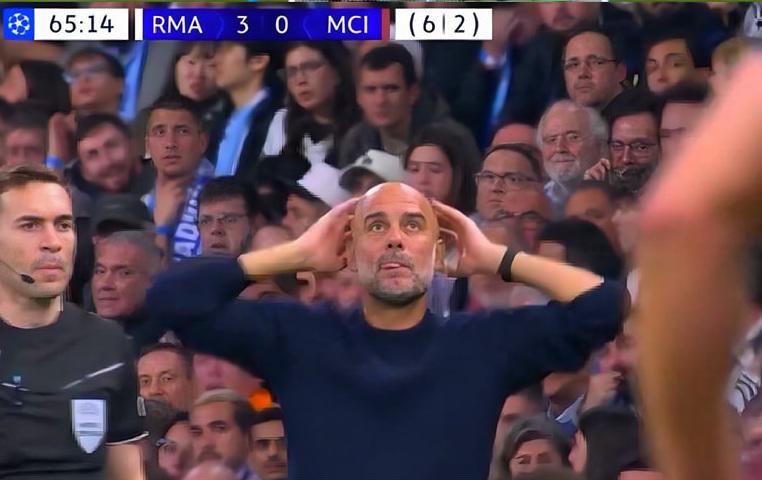 El motivo de la frustración de Guardiola, la burla de Mbappé al City en su show y sonrísa de leyenda en Champions