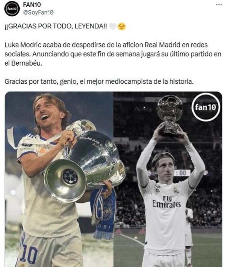 Modric se marcha del Real Madrid y así reacciona la prensa mundial: La peor noticia del año; Ya no nos queda nada...