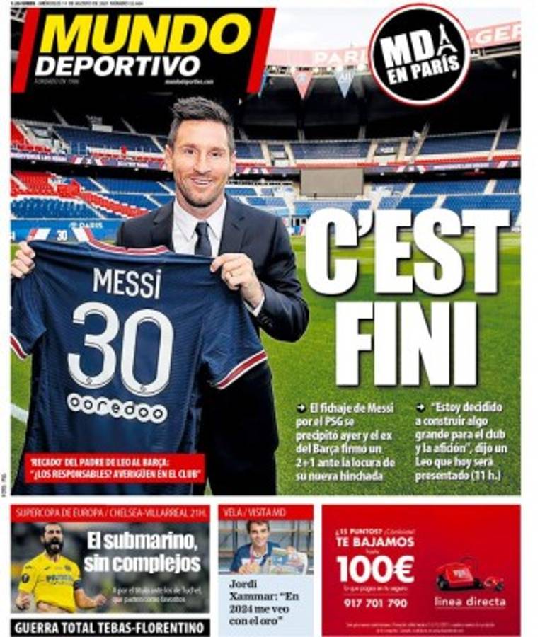 'Messi ficha por el PSG… ¡Y cómo duele!”; las portadas de los medios en el mundo con Leo de protagonista