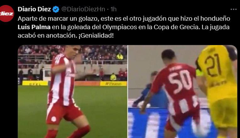 “Para nada es acomodado”, “Está de vuelta”: Prensa se rinde con el golazo de Luis Palma con Olympiacos de Grecia