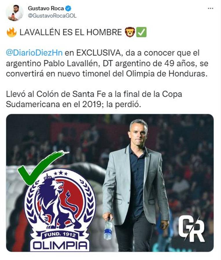 ¿Podrá conseguir el Penta? Así reaccionó la prensa de Honduras e internacional sobre la llegada de Pablo Lavallén a Olimpia