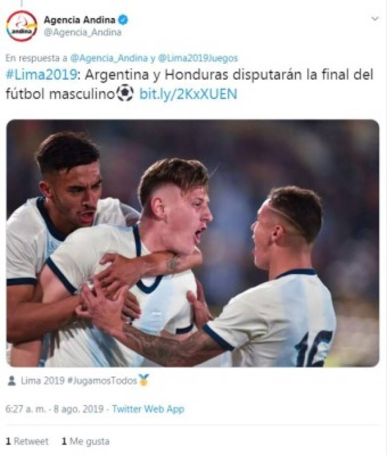 Lo que dicen los medios de Argentina sobre la final ante Honduras en Panamericanos