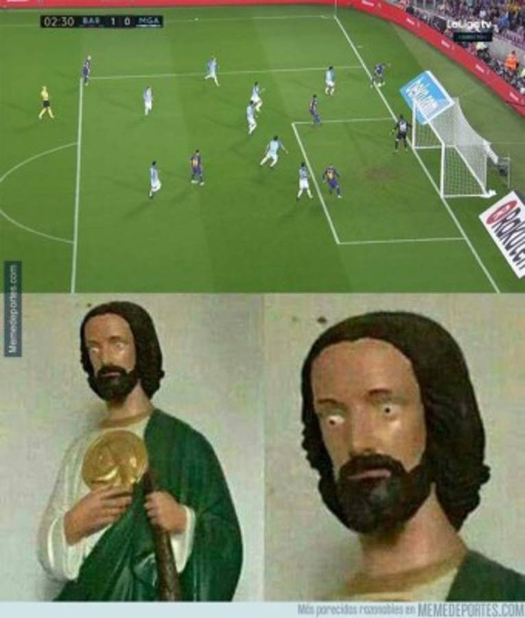 ¡Terribles! Los memes destrozan al Barcelona por un gol ilegal ante el Málaga