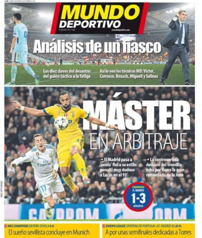 ¡Así amanecen las portadas luego de la polémica clasificación del Real Madrid!