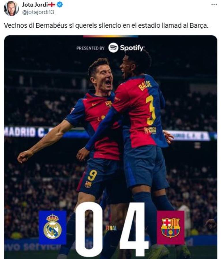 Las ‘burlas’ del Barcelona tras golear al Real Madrid en el Clásico: “Como en el patio del colegio”