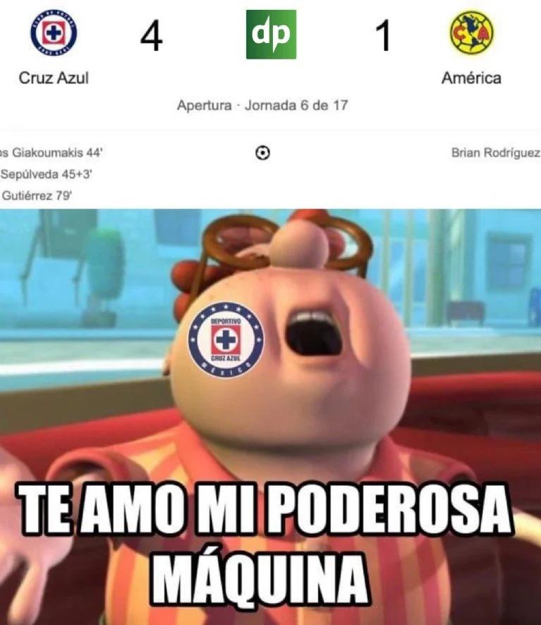 Los memes ‘señalan’ el culpable de la paliza de Cruz Azul al América en la Liga MX: “El patrón te necesita”