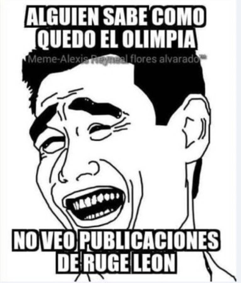 ¡Ja, ja, ja, estos son los memes que dejó el clásico Olimpia vs Motagua!