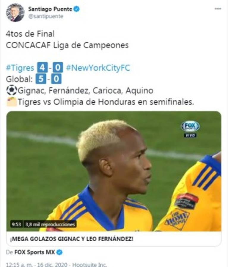 Periodistas mexicanos sobre el Tigres-Olimpia: 'No deberían de tener problemas para ganarles”