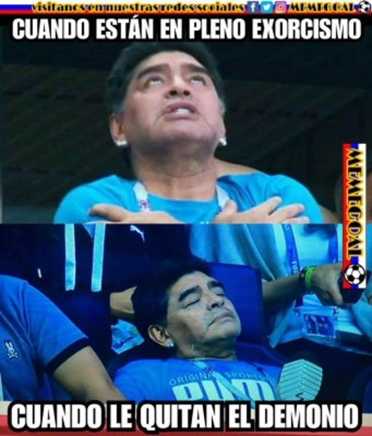 Los otros memes que no has visto de Messi y Maradona tras el Argentina-Nigeria