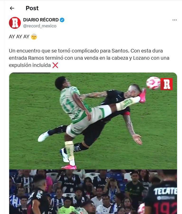 Le dieron duro a Sergio Ramos: Indignación contra el Choco Lozano tras patadón contra el ex Real Madrid