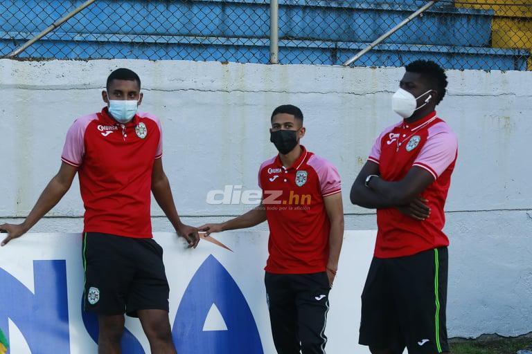 Listos para su debut: Así llegó la plantilla de Marathón para su estreno en el Morazán contra Platense
