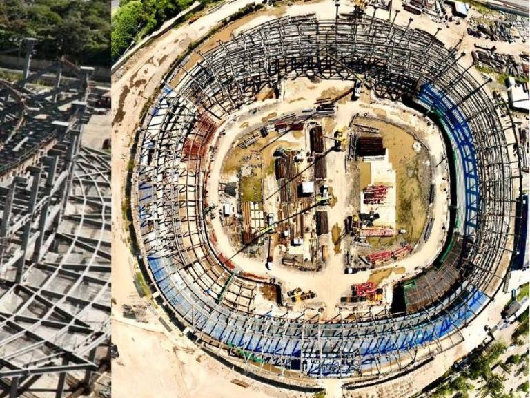 Así avanza la construcción del Estadio Nacional de El Salvador