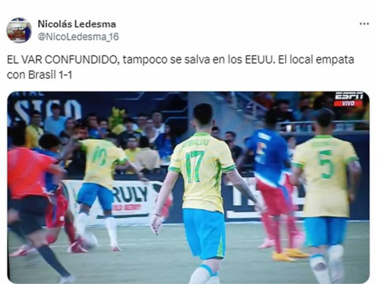 “Insólito uso del VAR y tenía que ser de Concacaf”: la dura reacción contra Said Martínez  por su error en el EEUU - Brasil
