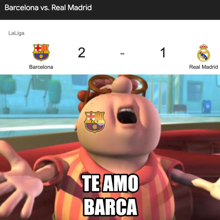 ¡Para morir de risa! Destrozan al Real Madrid con humillantes memes tras caer contra el Barcelona en el clásico español
