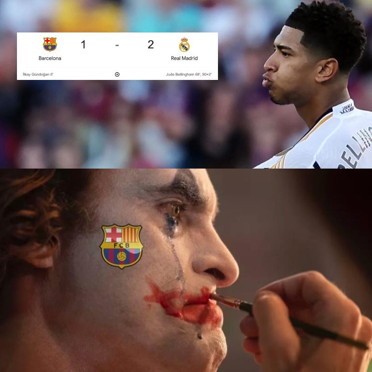Bellingham es protagonista: los memes se burlan del Barcelona luego de caer ante Real Madrid en el Clásico